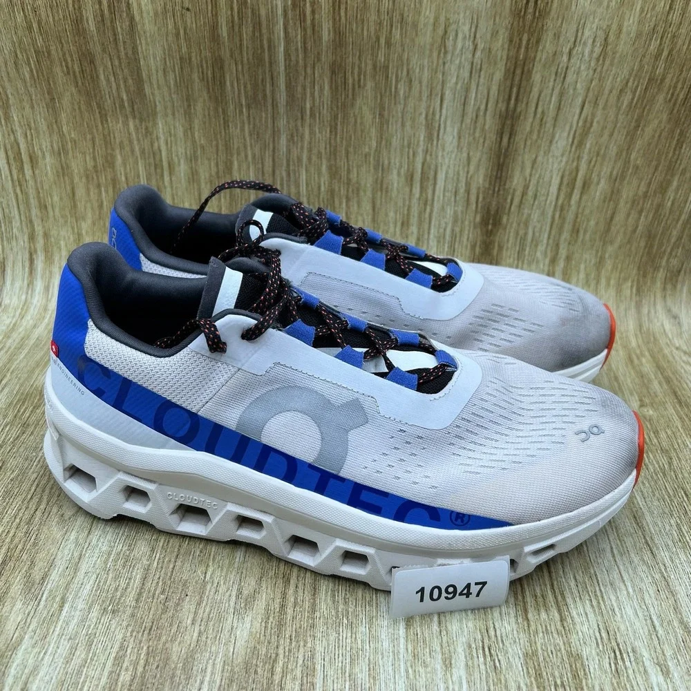 On Cloud Cloudmonster Men's Size 10 Frost Cobalt Blue White Shoes 61.99025